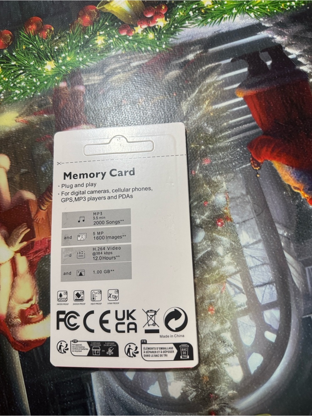 adidas White Memory Card Retail Backing - Picture 2 of 2